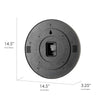 Modelo Retro Round Neon Wall Analog Clock with Pull Chain - 14.5"